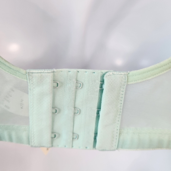 SOLD - Cacique Sexy Sensual NWT Unlined Underwire Bra 42C Blue Green Floral - Picture 3 of 5